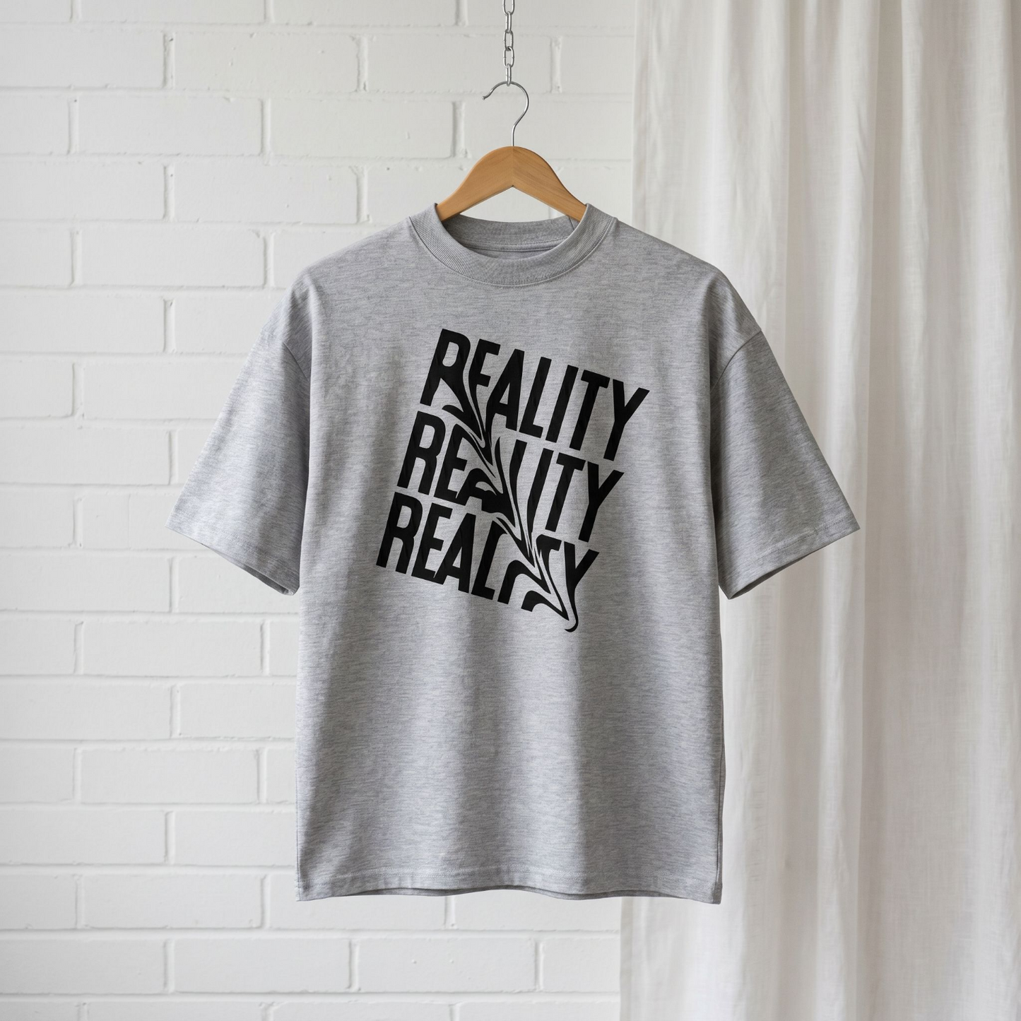 "Reality x 3" // unisex oversized T-Shirt // 100% Bio-Baumwolle