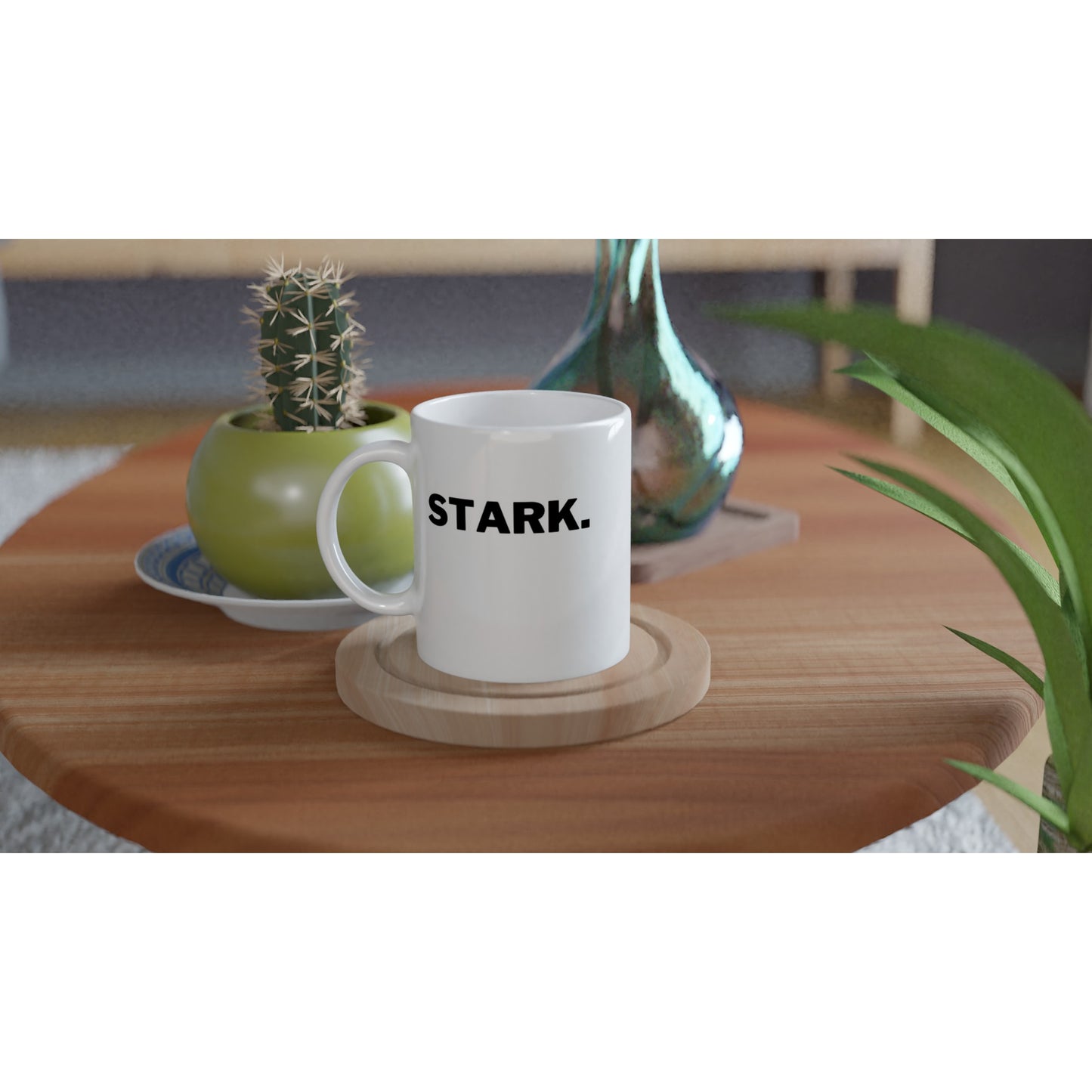 "Stark. // Ganz stark." Tasse (zweiseitige Motivtasse)