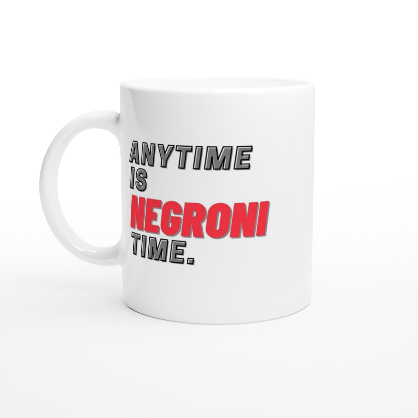 "Anytime is Negroni time." Tasse