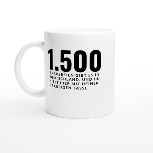 "1500 Brauereien in Deutschland" Tasse