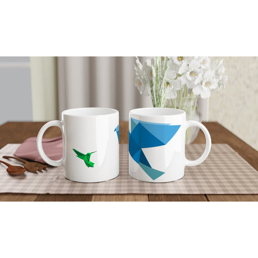 "Green meets blue" Tasse