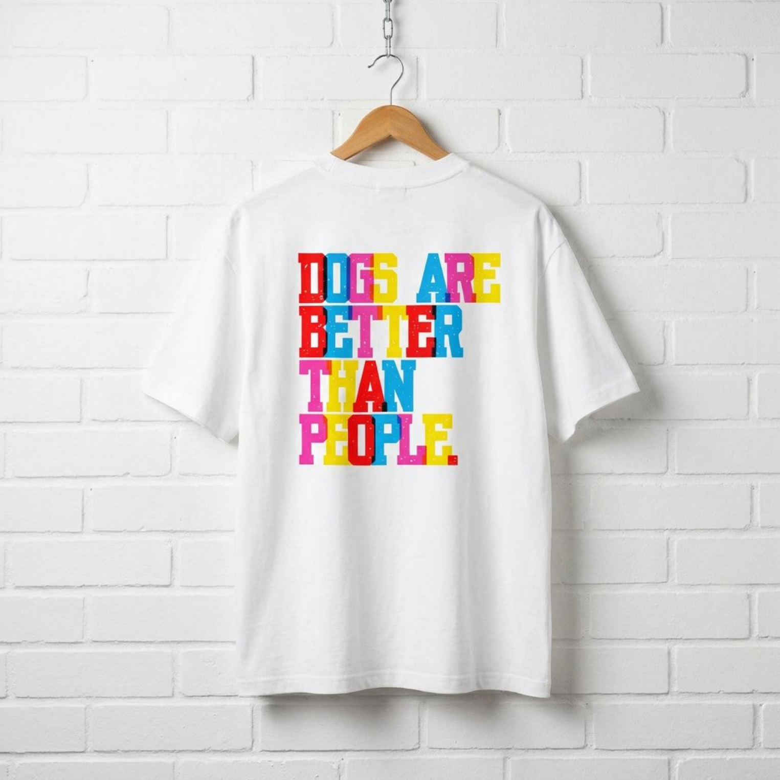 "Dogs are better than people" // unisex oversized T-Shirt // 100% Bio-Baumwolle