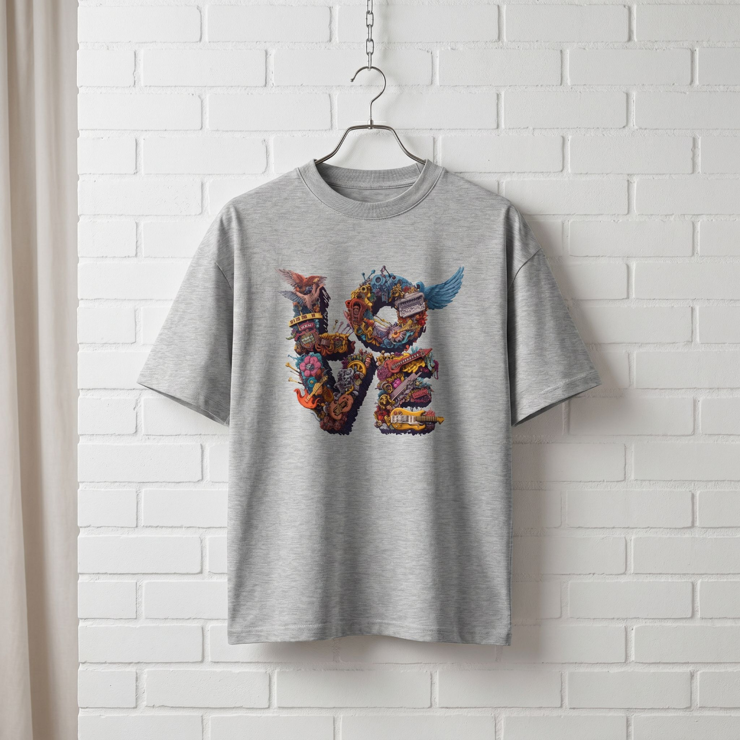 "Metal Love" // unisex oversized T-Shirt // 100% Bio-Baumwolle