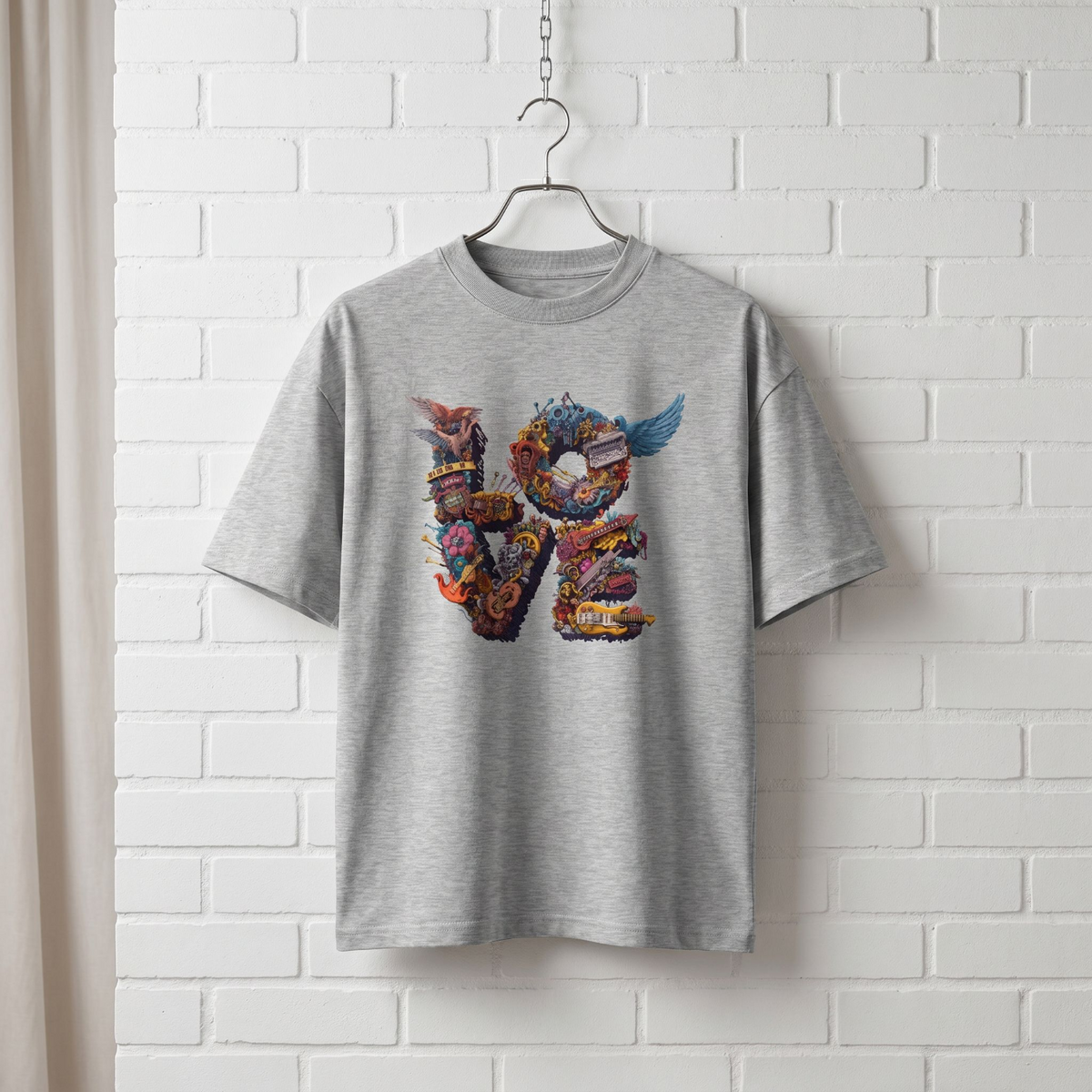 "Metal Love" // unisex oversized T-Shirt // 100% Bio-Baumwolle