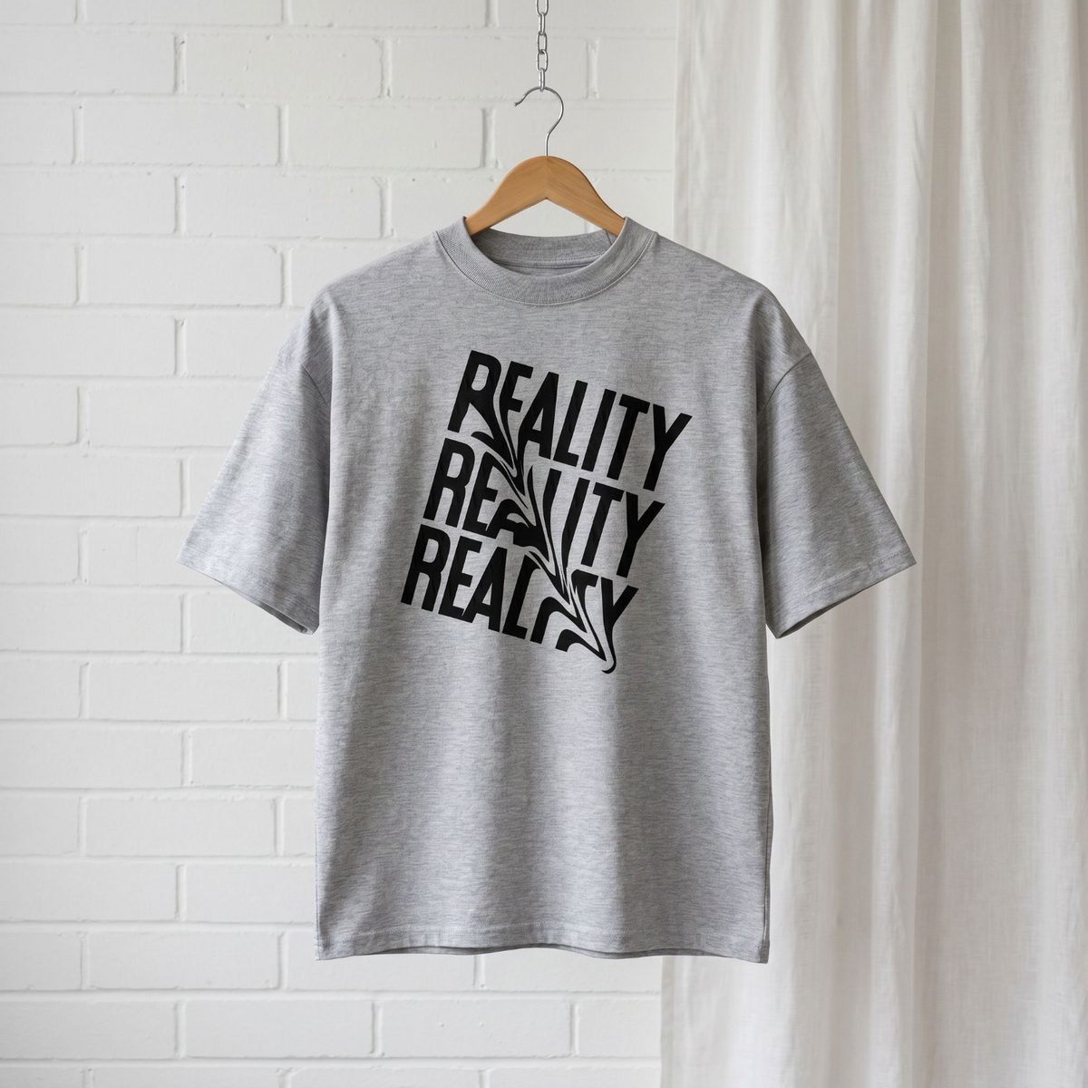 "Reality x 3" // unisex oversized T-Shirt // 100% Bio-Baumwolle