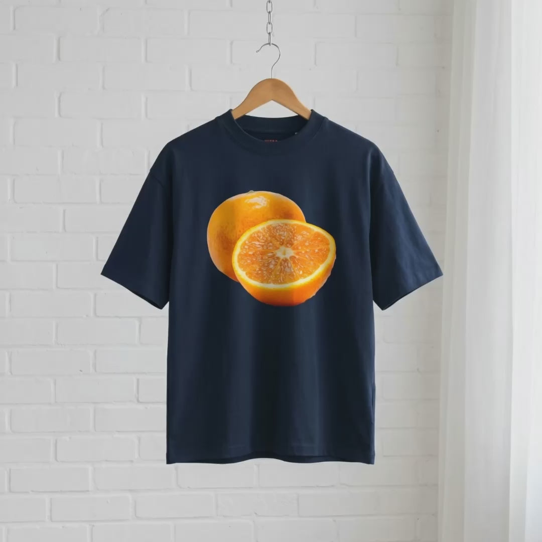 "Sweet Orange" // unisex Oversized T-Shirt // 100% Bio-Baumwolle