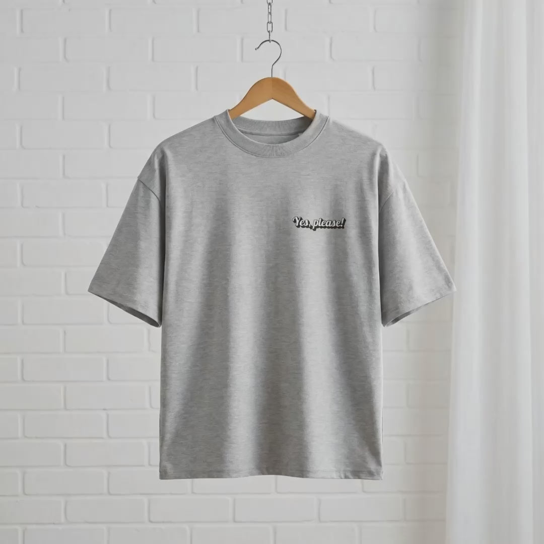 "Yes please" // unisex oversized T-Shirt // 100% Bio-Baumwolle