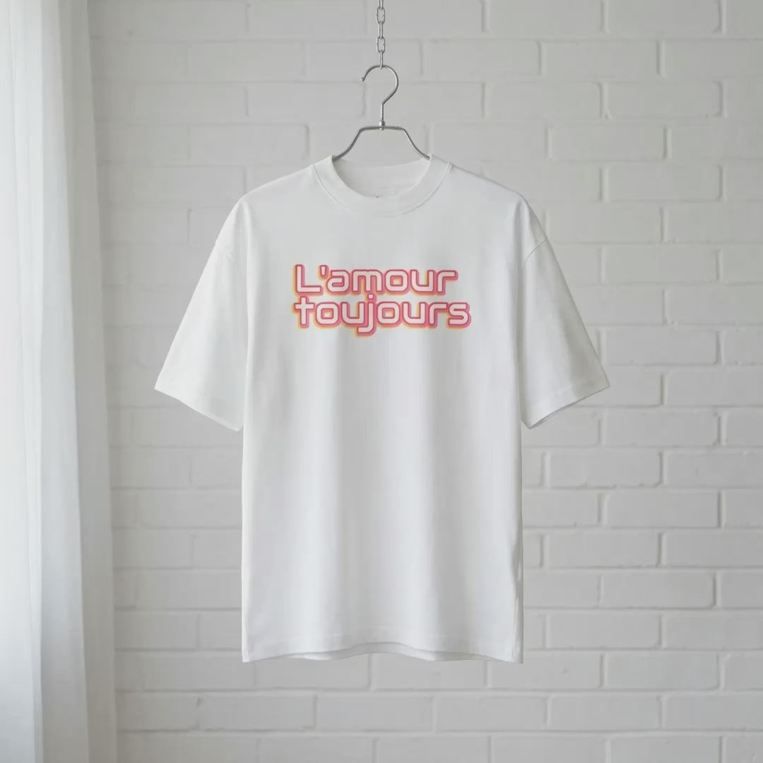 "L'amour toujours" // unisex oversized T-Shirt // 100% Bio-Baumwolle