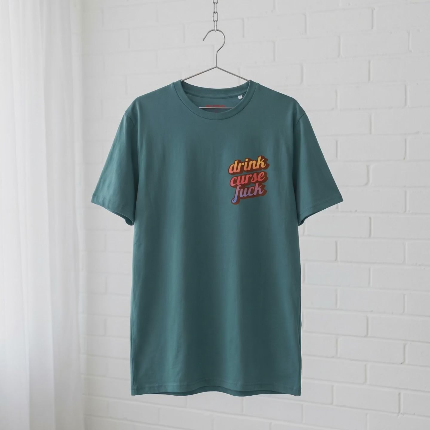 "drink, curse, fuck" // unisex T-Shirt // 100% Bio-Baumwolle