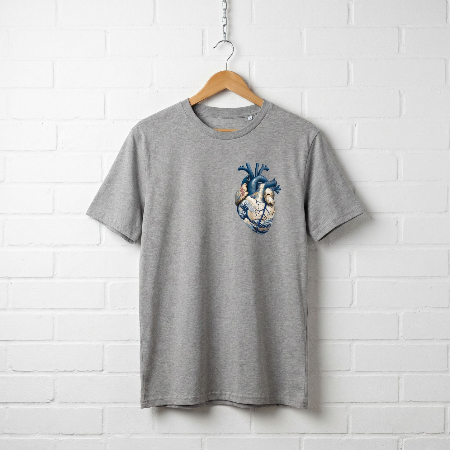 "Sea heart 3d" // unisex T-Shirt // 100% Bio-Baumwolle