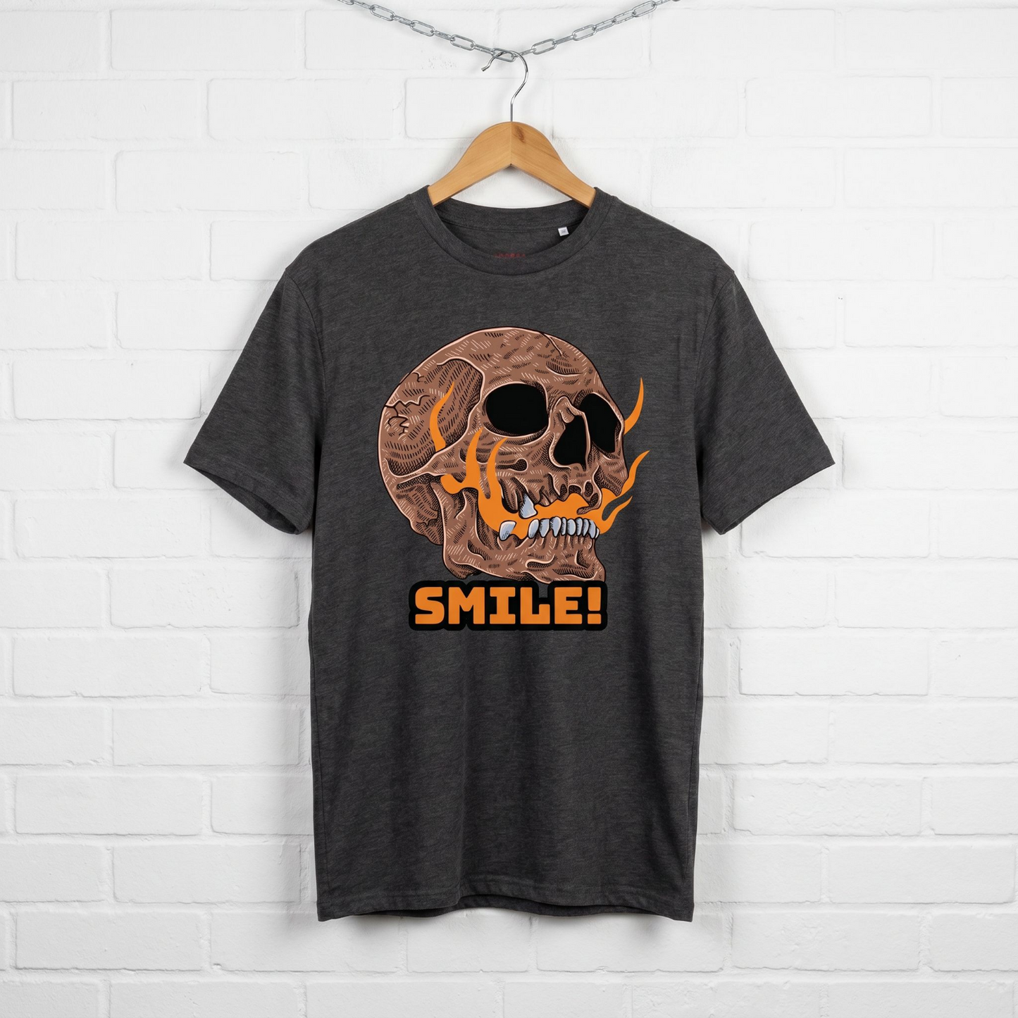 "Smile, my skull" // unisex T-Shirt // 100% Bio-Baumwolle