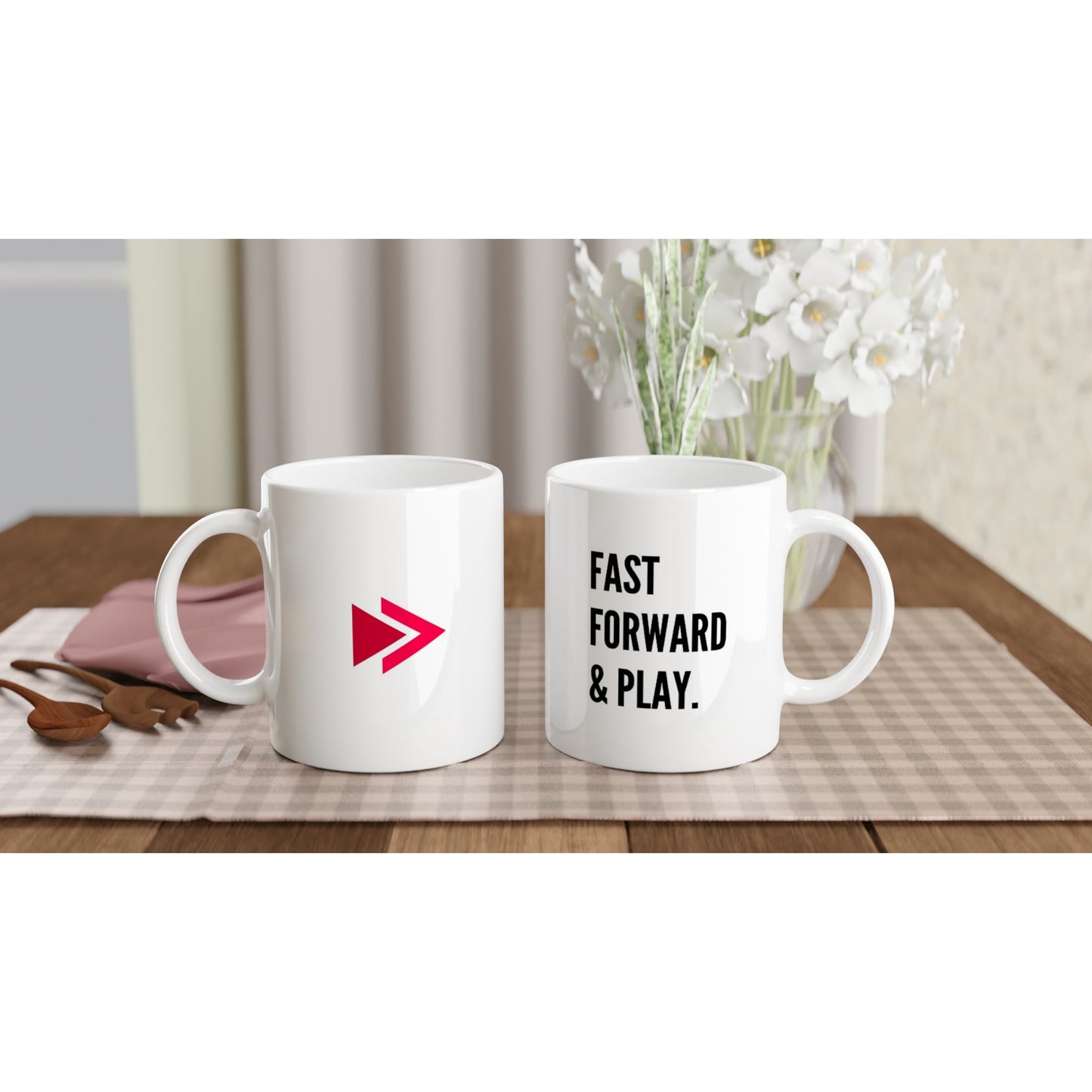 "Fast Forward & Play" Tasse